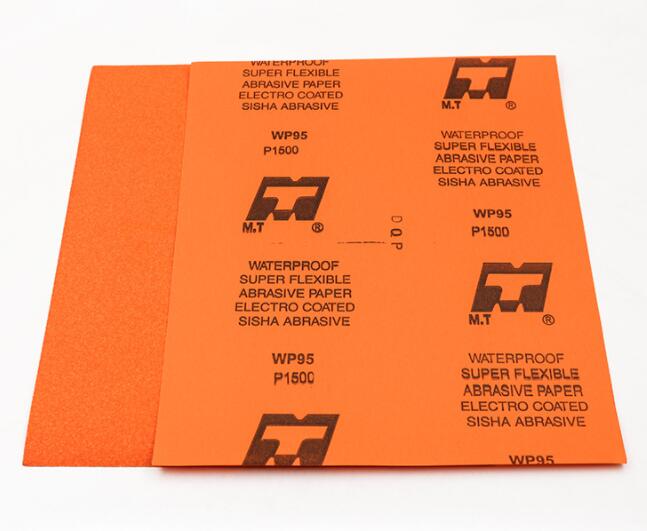 Orange aluminium sandpaper mt wp95